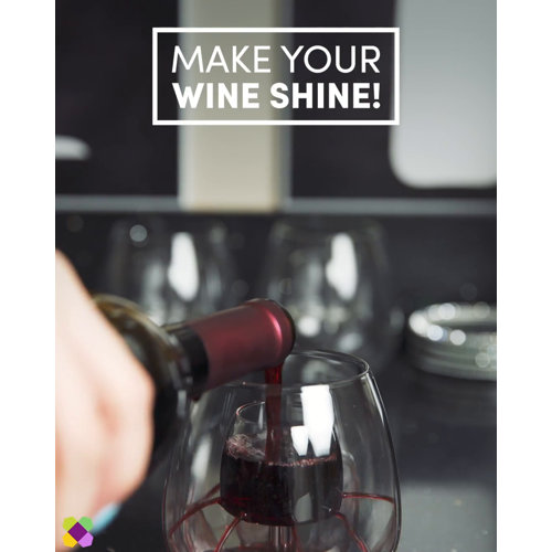 Ozeri Pro Electric Wine Bottle Opener with Wine Pourer, Stopper, Foil